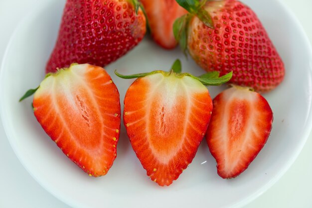 Morango fresco, fruta da saúde