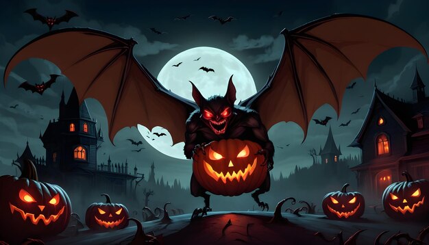 Foto morcego de halloween