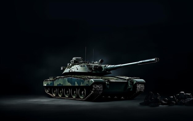 Mordern Armeetransport Militär Kriegspanzer Hintergrund