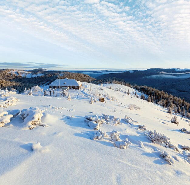 Morgen-Winterberglandschaft