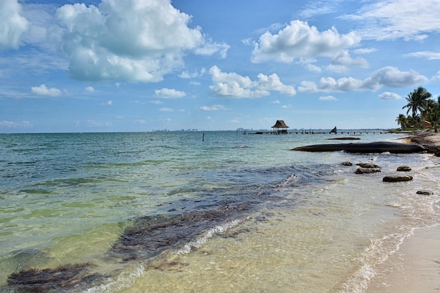 Morgendämmerung am Karibischen Meer Mexiko Cancun