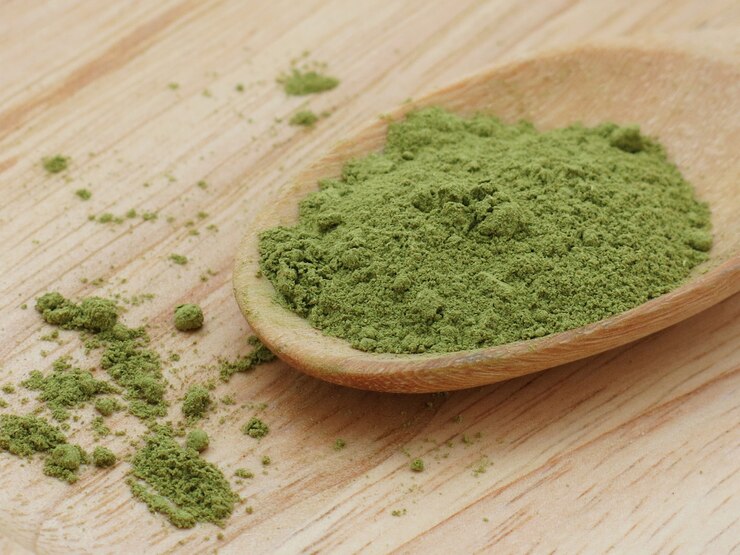 Moringa oleifera deja polvo de hierbas