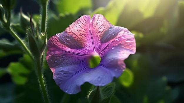 Morning Glory Flower AI generativa bellamente florecida