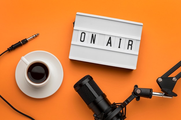 Foto morning on air banner radio stream y café