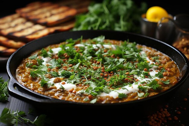 Foto moroccan lentil harira soup