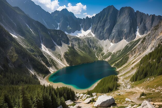 Morskie oko en las Tatras