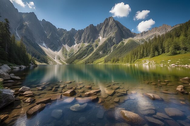 Morskie oko en las Tatras