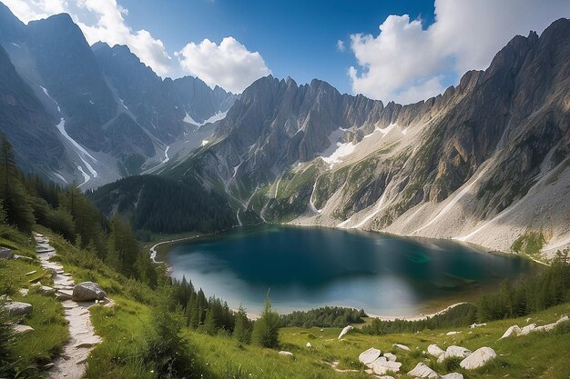 Morskie oko en las Tatras