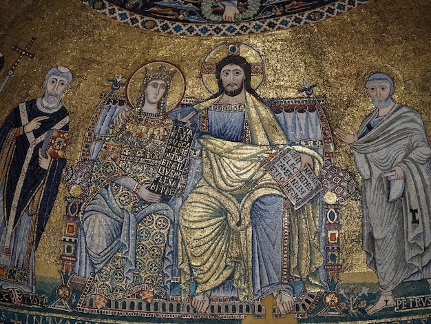 mosaico da igreja de santa maria em trastevere