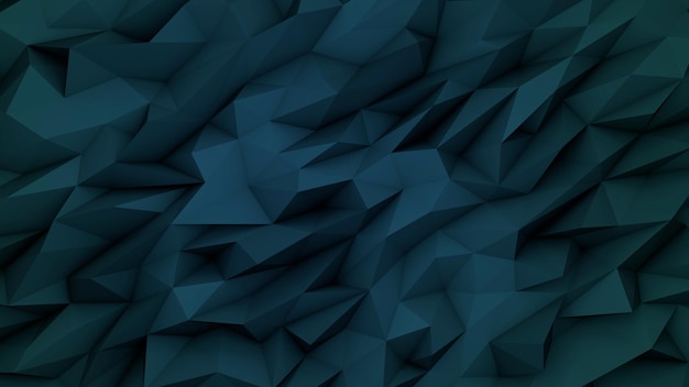 Mosaico de fondo de faceta de polígono geométrico negro abstracto 3D hecho por triángulos vanguardistas.