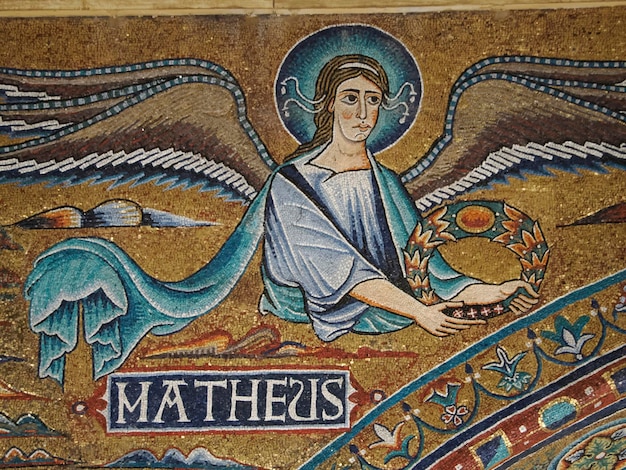 Mosaico de la iglesia de santa maría en trastevere
