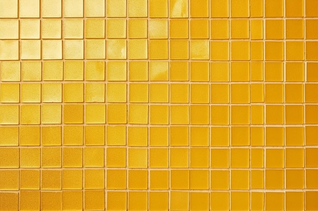 Mosaico quadrado dourado e amarelo de azulejos radiantes para paredes e pisos cerâmicos