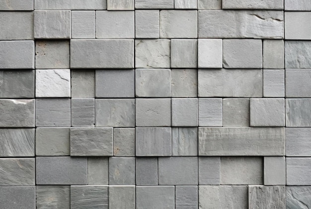 un mosaico rectangular en gris con muchos cuadrados al estilo texturizado