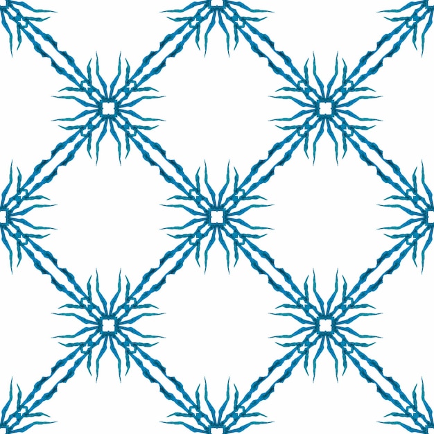 Mosaico sem costura padrão azul perfeito boho chic