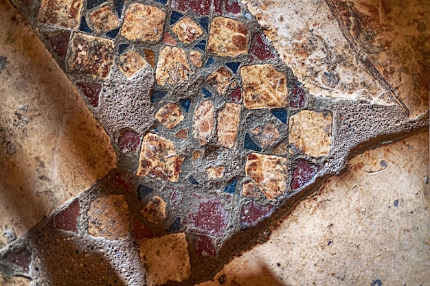 Mosaicos bizantinos en el suelo de la iglesia de san nicolás demre turquía