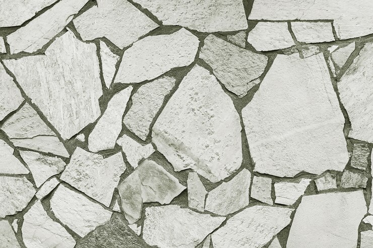 Mosaik graue Steinmauer
