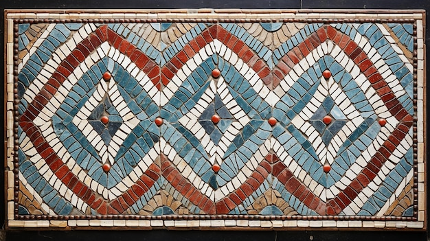 Mosaikmuster, die an den antiken römischen Hintergrund erinnern