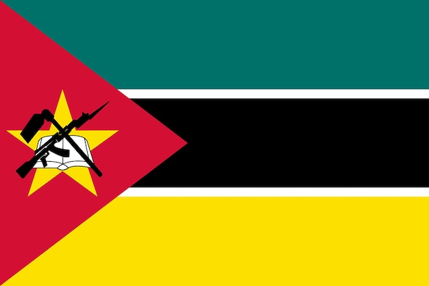 Mosambik Flagge Hintergrund Illustration Textur flache Flagge