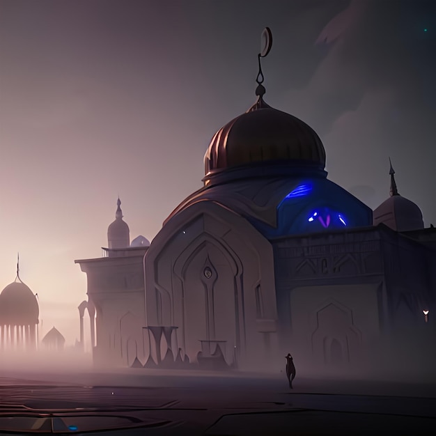 Foto moschee 3d ai