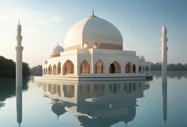 Foto moschee am morgen