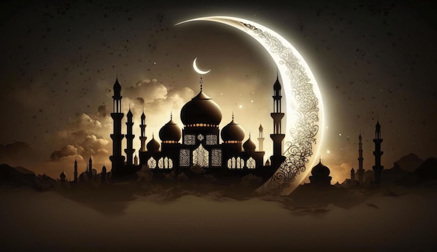 Moschee in der Nacht Islamische Moschee in die Nacht