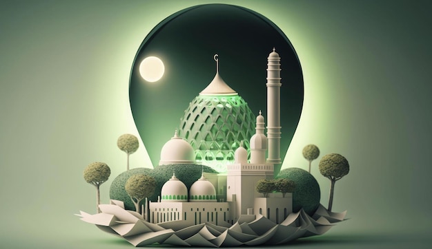 Moschee in der Nacht