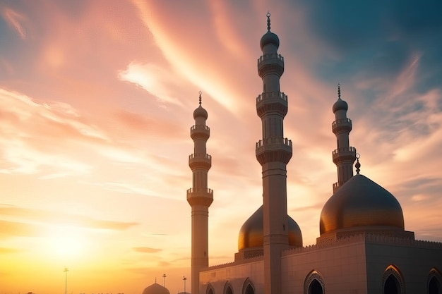 moschee islamischen hintergrund