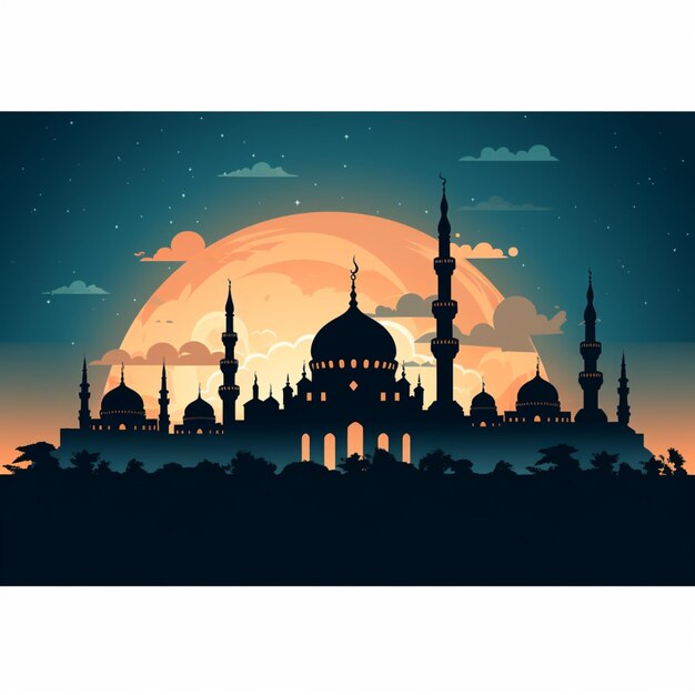 Moschee Silhouette