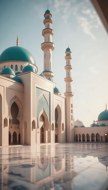 Moscheegebäude mit komplizierter Architektur