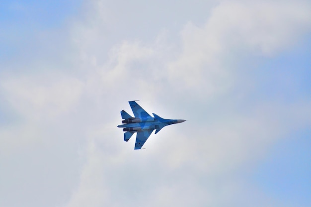 Moscú Rusia agosto de 2015 aviones de combate Su30 FlankerC en t