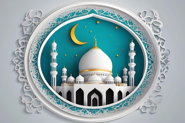 Mosque 3D Design Vector Design Vector Islâmico