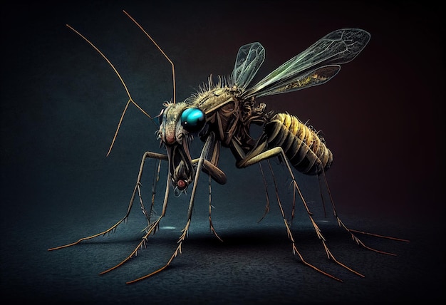 Mosquito Artwork Illustration AI generativ