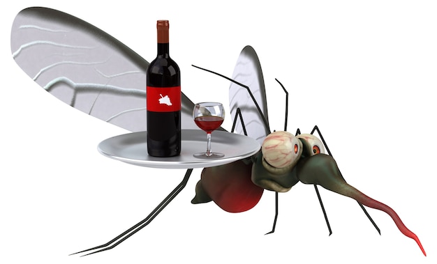 Mosquito - ilustração 3d