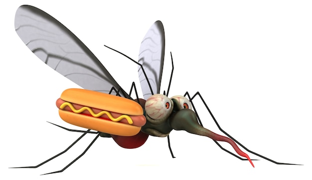 Foto mosquito - ilustração 3d