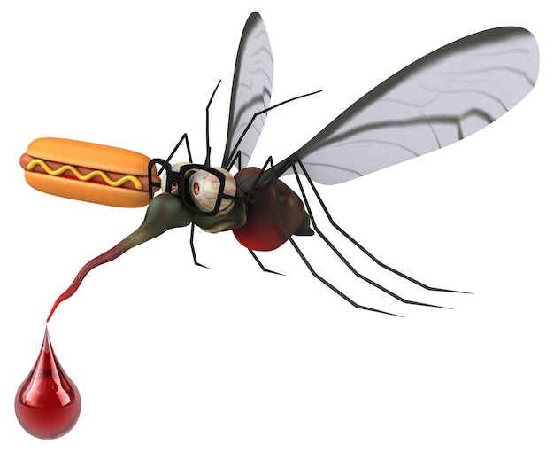 Mosquito - ilustração 3d