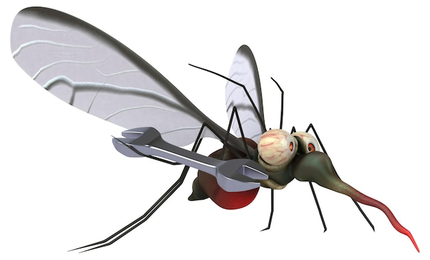 Foto mosquito - ilustração 3d