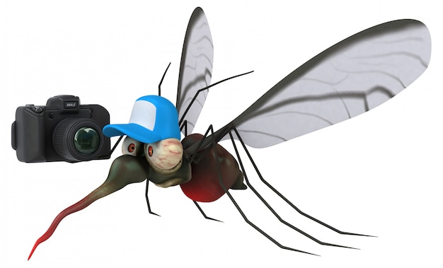 Mosquito - ilustração 3D