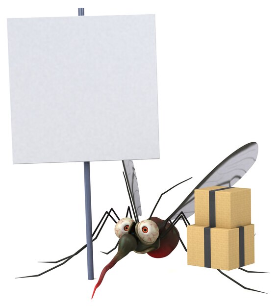 Mosquito - Ilustração 3D