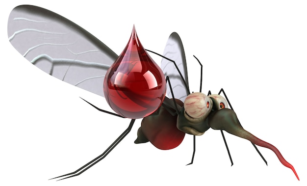 Mosquito - ilustração 3d