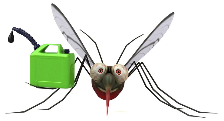 Foto mosquito - ilustração 3d