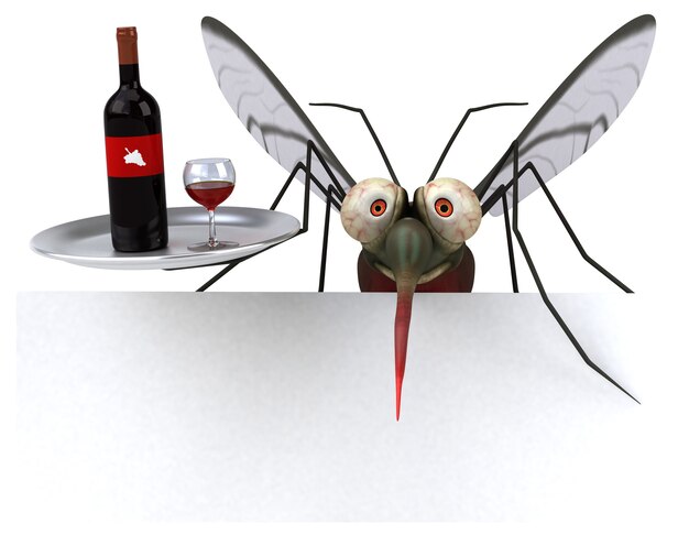 Mosquito - Ilustração 3D