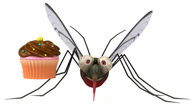 Mosquito - ilustração 3d