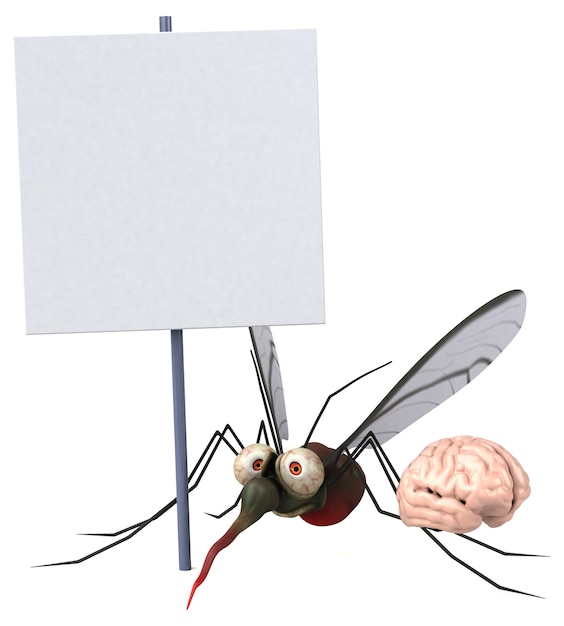 Foto mosquito - ilustración 3d