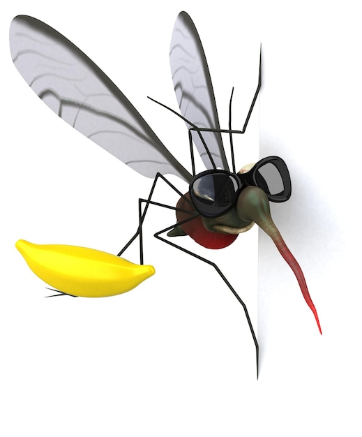 Mosquito - Ilustración 3D