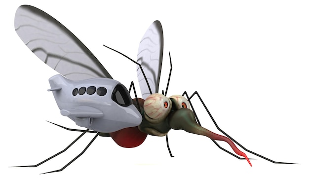 Foto mosquito - ilustración 3d