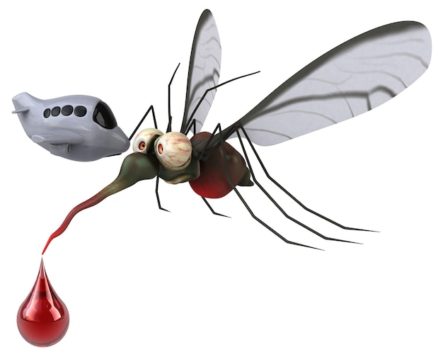 Mosquito - Ilustración 3D