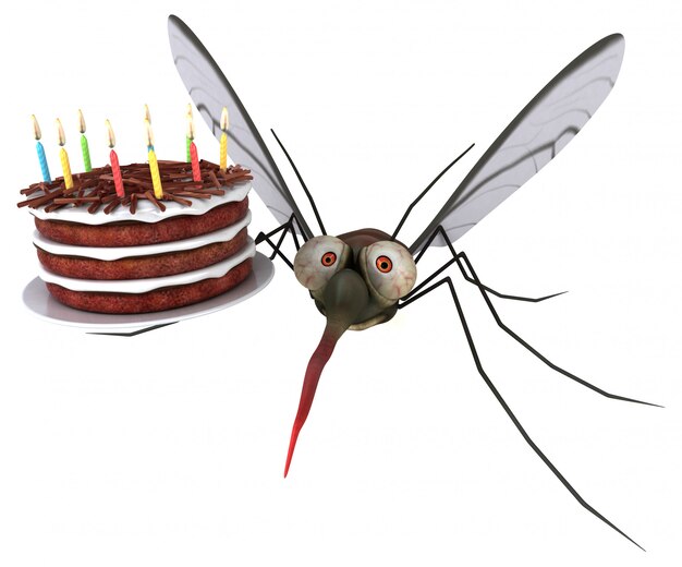 Mosquito - Ilustración 3D
