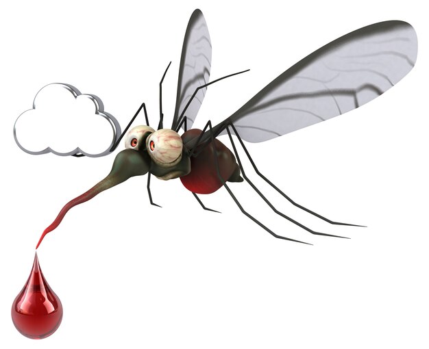 Mosquito - Ilustración 3D