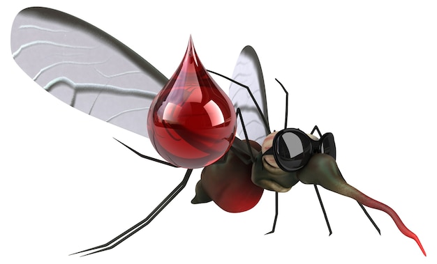 Mosquito - Ilustración 3D