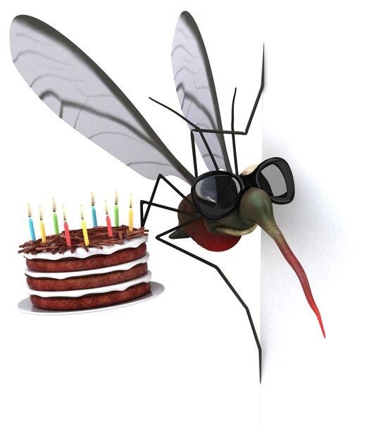 Mosquito - Ilustración 3D